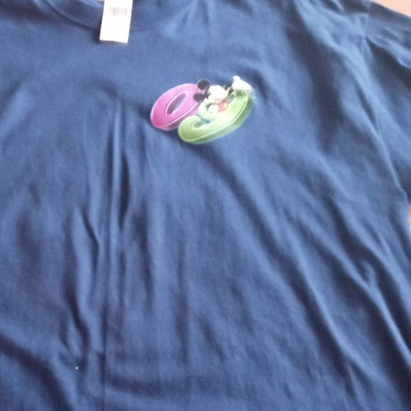 WALT DISNEY WORLD BNWT MENS 2009 BLUE T SHIRT SZ XL - Picture 2 of 3